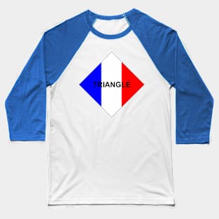 France Triangle Baseball T-Shirt